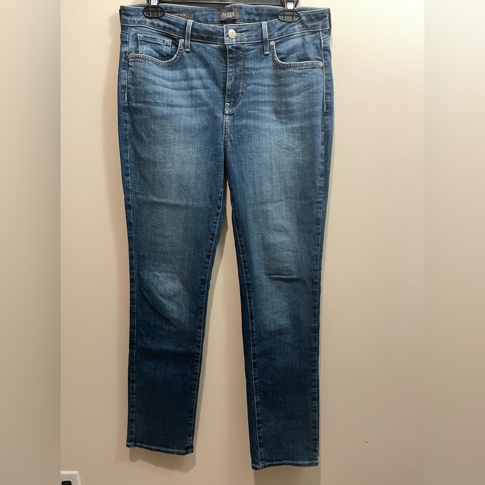 NYDJ Classic Sheri Slim Women's Blue Jeans Size 8
